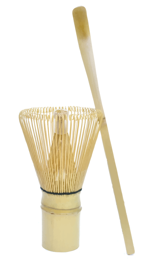 Traditionele matcha whisk & spoon