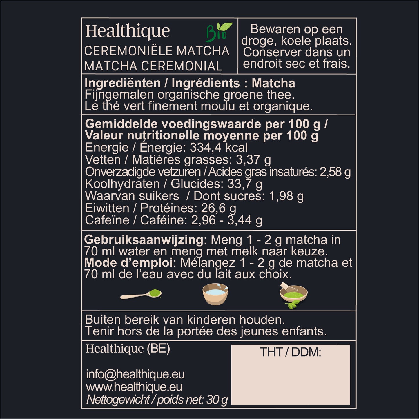 Ceremoniële Japanse matcha