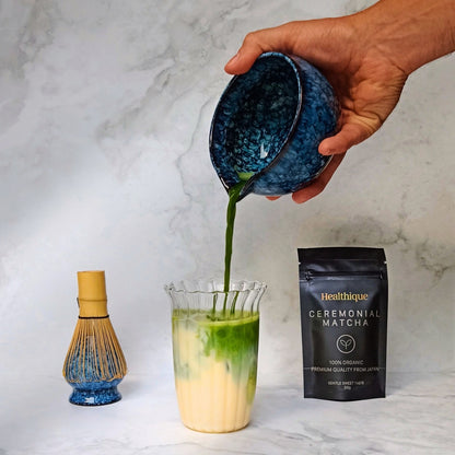 Ceremoniële Japanse matcha